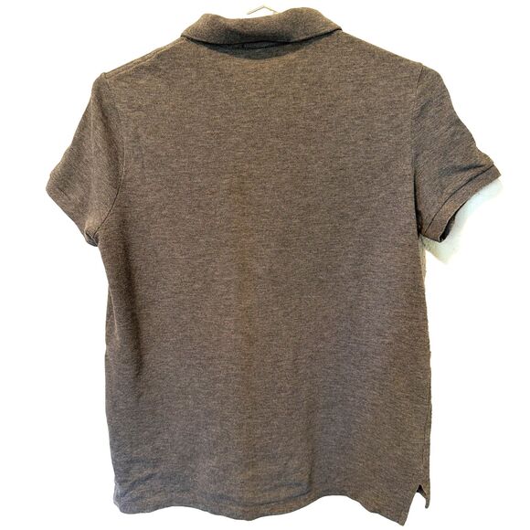 Preppy Lacoste Women's Slim-Fit Short-Sleeve Gray Polo Cotton Piqué Sz 40 - Picture 5 of 5
